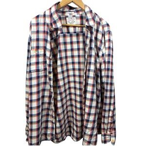 Lucky Brand Classic Fit Multicolor Plaid Button Down Shirt